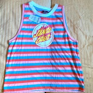 Santa Cruz Skateboards tank top. Women’s size Medium NWT